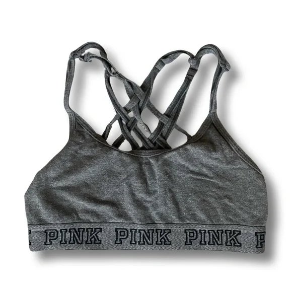 Soutien-gorge De Sport Victoria's Secret Pink Seamless Racerback - Taille Large - Neuf Avec étiquettes, Couleur Neon Orange/white Tie Dye